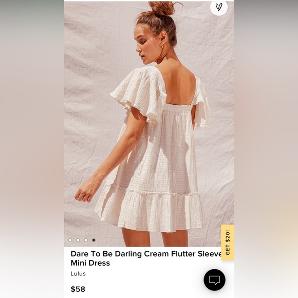 Lulu’s Flutter Sleeve Mini Dress - Picture 2 of 4
